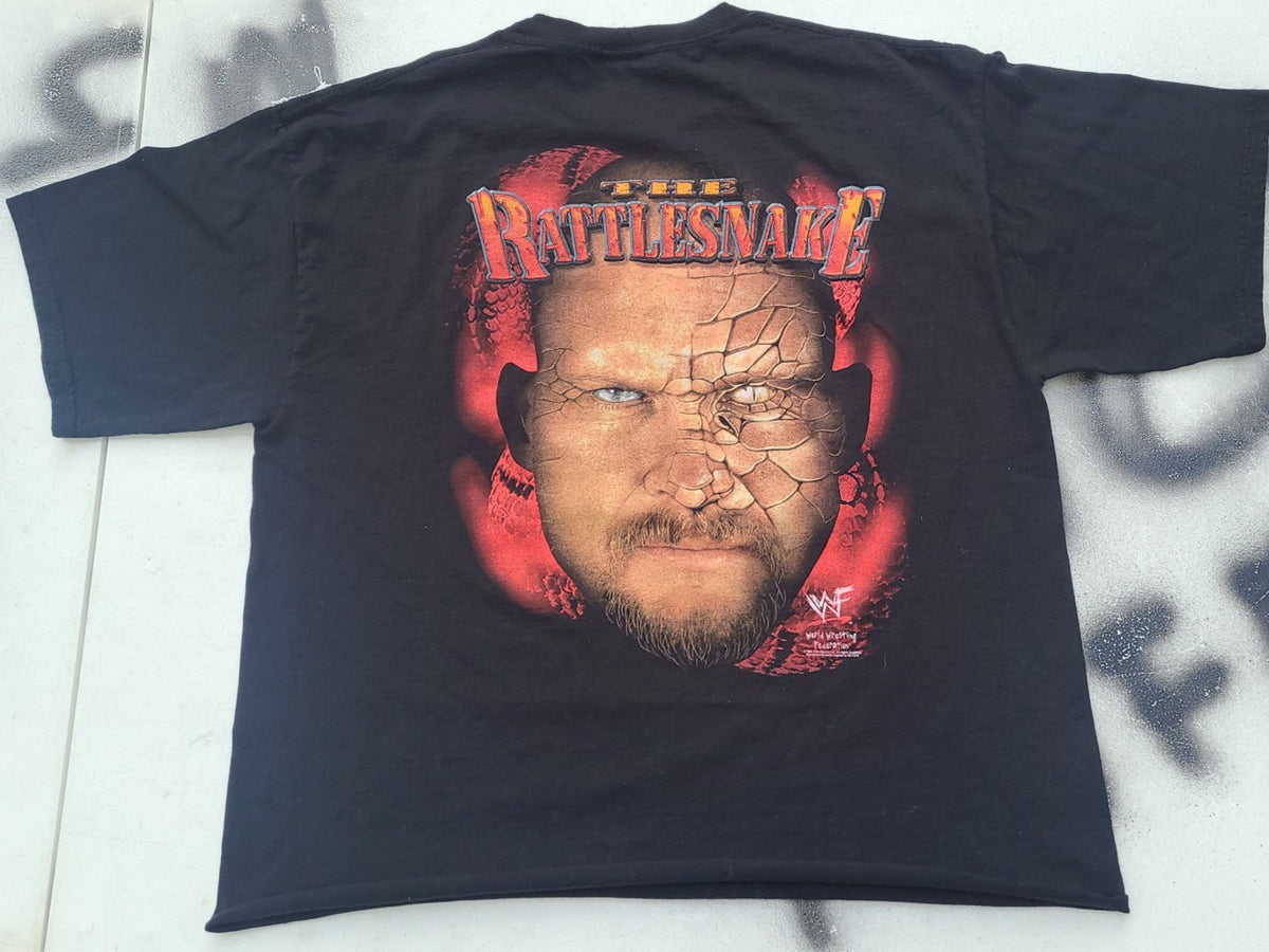 Vintage Stone Cold Steve Austin Rattlesnake Wrestling shirt WwF