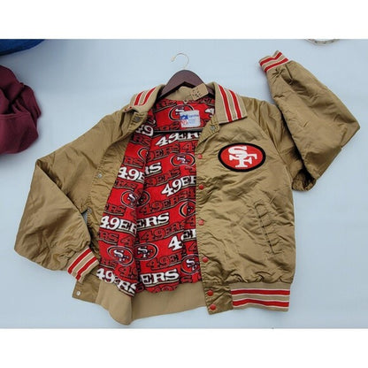 Vintage San Francisco 49ers Satin Varsity Jacket Stahl Urban