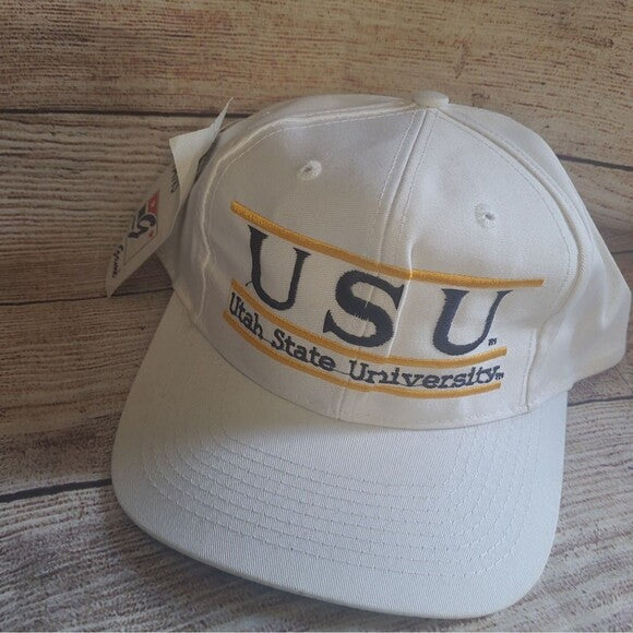 Vintage Game Utah State University Hat Split bar snapback