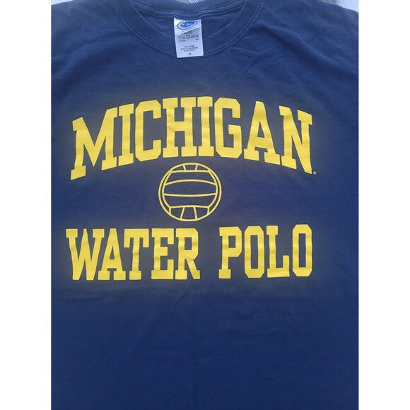 Vintage Michigan Wolverines Water Polo  University T-Shirt Y2k Perrin