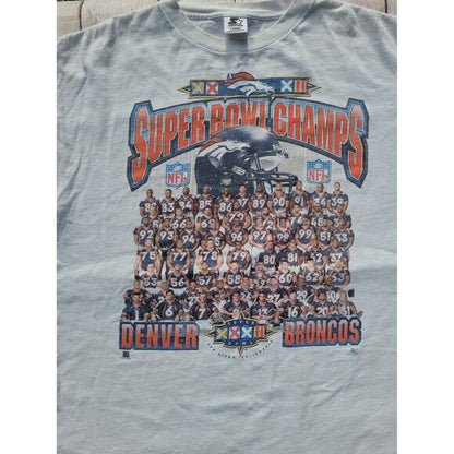 Vtg Starter Denver Broncos Superbowl XXXII Champions t shirt