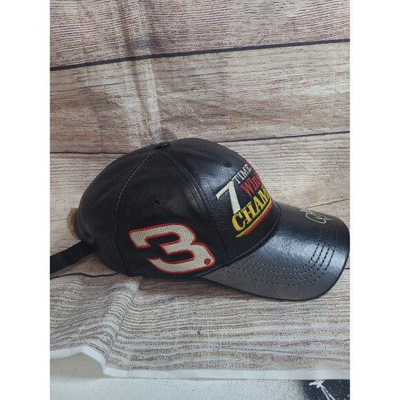 Vintage Dale Earnhardt Sr. Leather strapback hat #3