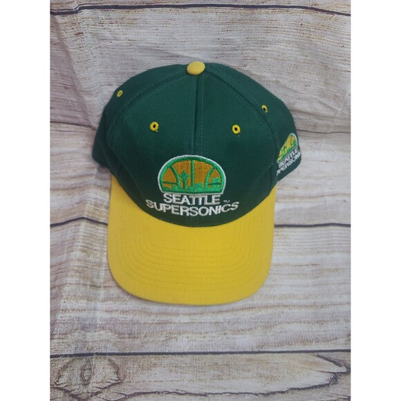 Vintage Seattle Supersonics AJD snapback hat