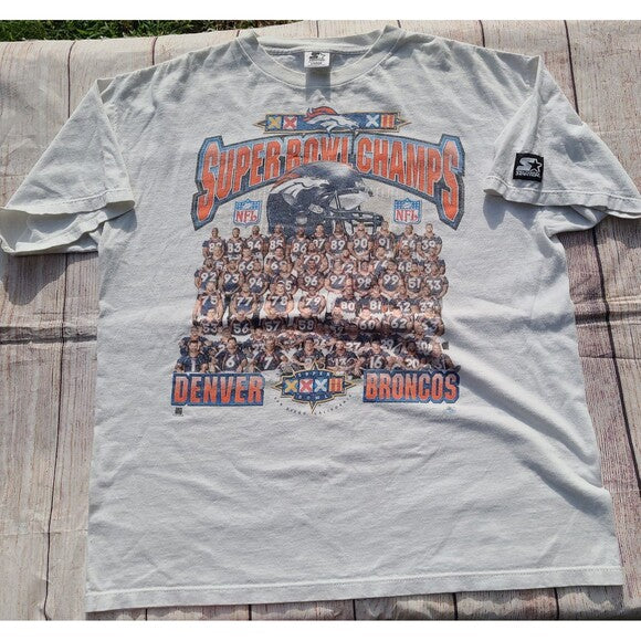 Starter Denver Broncos Super Bowl XXXII Champions t-shirt