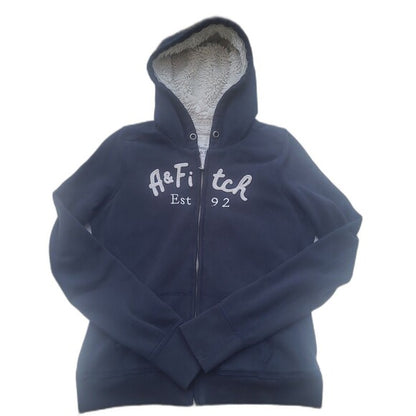Vtg Abercrombie and Fitch Fur zip Hoodie