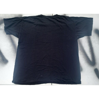 Black blank back view of Vintage Batman Dark Knight Shirt Heath Ledger from RetroVintage Thrift
