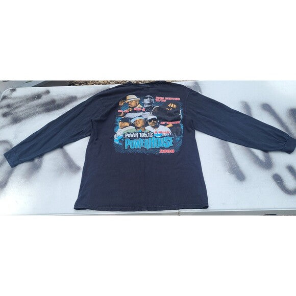 RetroVintage Thrift vintage Jay Z Lil Wayne Powerhouse concert tee shirt in black with graphic print