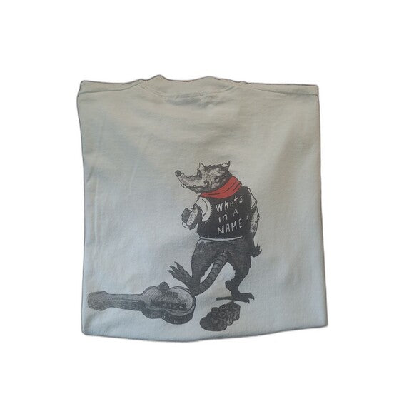 Vintage The Hackers single stitch Screen Stars band tee with graphic of wolf in jacket and guitar